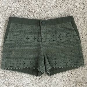 Anthropologie crochet shorts